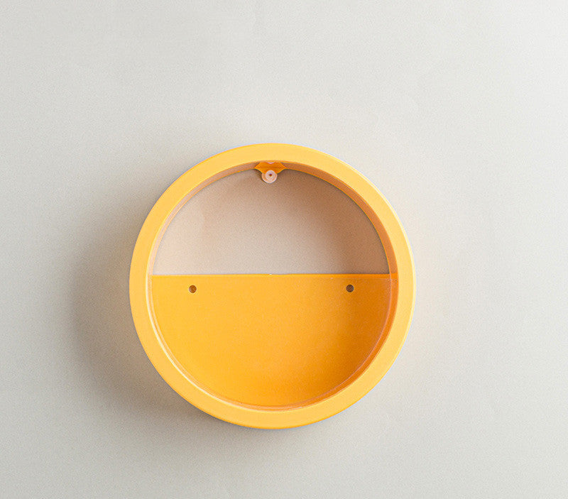 Round Iron Wall Vase Flower Pot