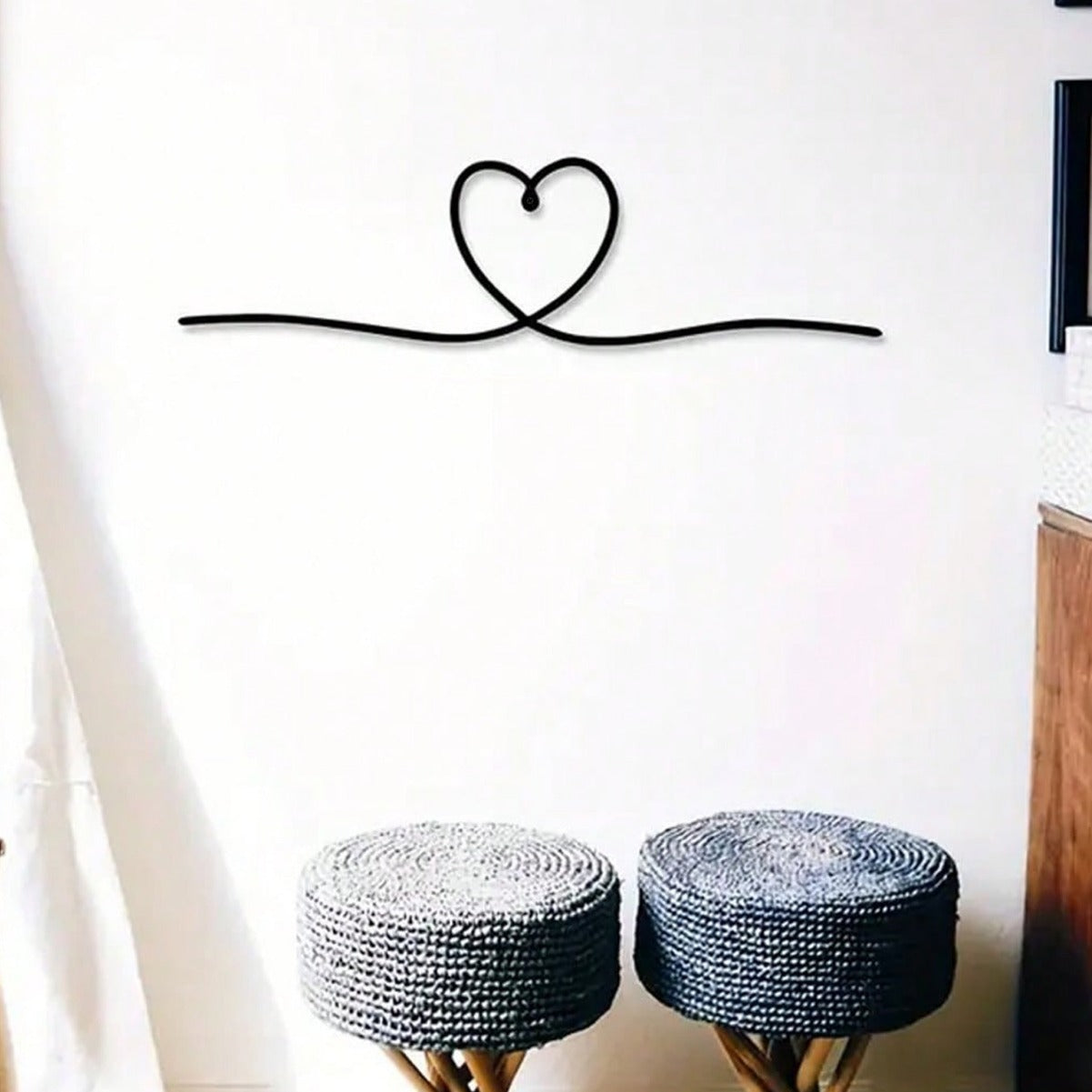 Metal Heart Wall Hanging Decor