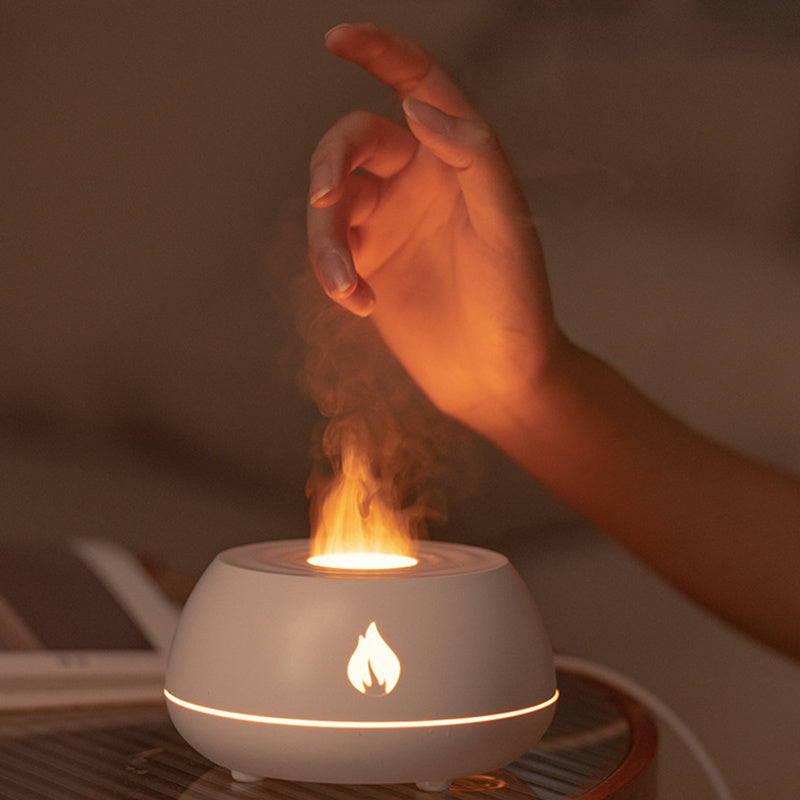 Flame Humidifier Aromatherapy Diffuser 7 Colors