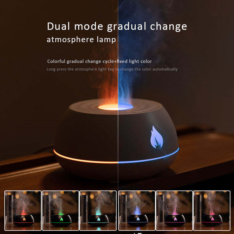 Flame Humidifier Aromatherapy Diffuser 7 Colors