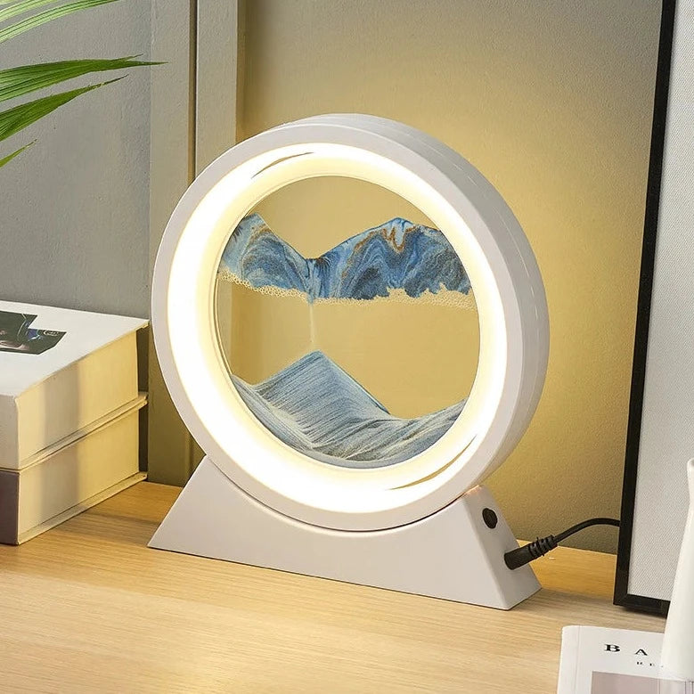 The Dawn - Lampe LED rotative en sable