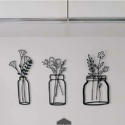Flower Silhouette Wall Decor