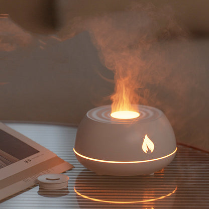 Flame Humidifier Aromatherapy Diffuser 7 Colors