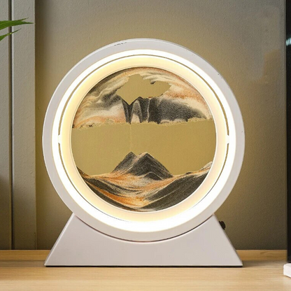 The Dawn - Lampe LED rotative en sable