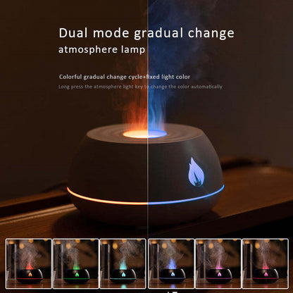Flame Humidifier Aromatherapy Diffuser 7 Colors