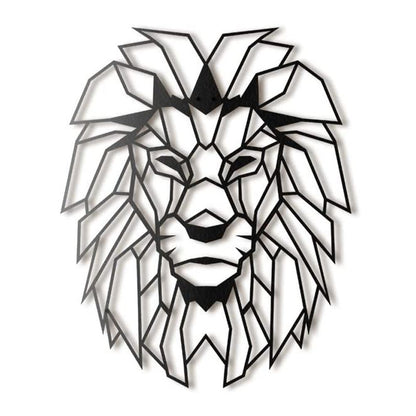 Lion's Head Metal Wall Art Decor