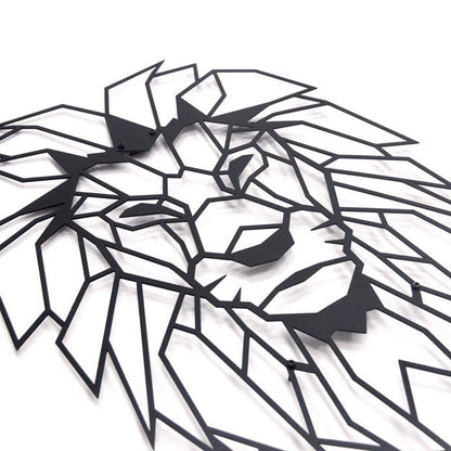 Lion's Head Metal Wall Art Decor